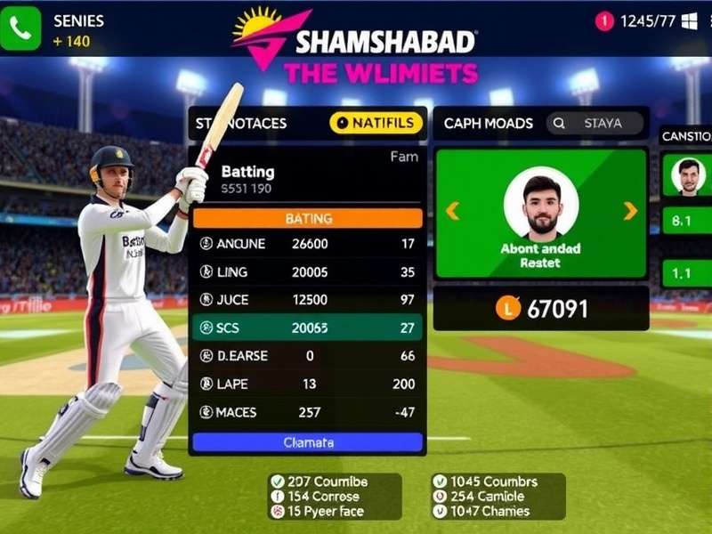 Shamshabad Champions League player statistics dashboard